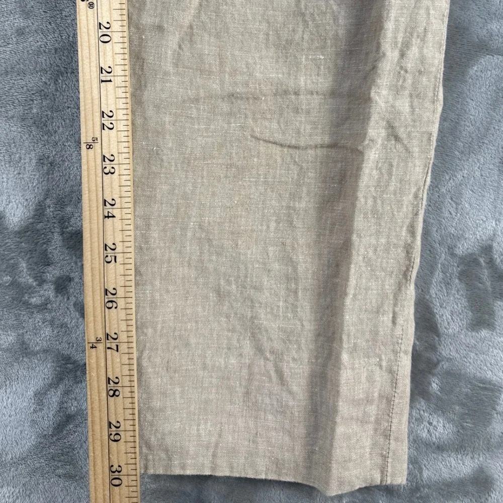 Joseph Abboud Linen Pants Mens 38x30 JOE Slim Fit Separates Tan EUC